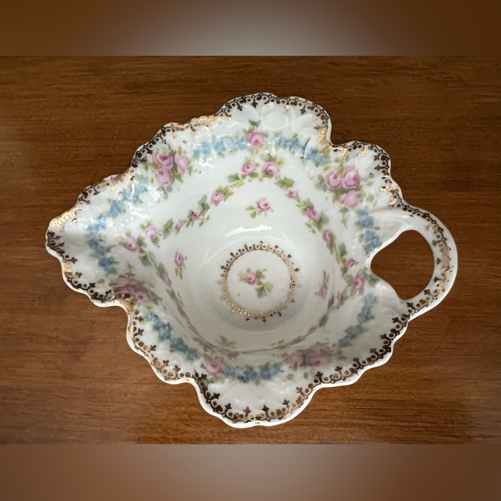 VTG floral design imperial crown, China, Austria, mayonnaise dish and plate - Picture 3 of 6